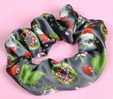 Goth Christmas Gothmas Satin Scrunchie