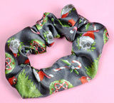 Goth Christmas Gothmas Satin Scrunchie