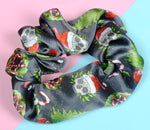 Goth Christmas Gothmas Satin Scrunchie