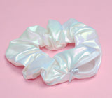 Hidden Zip Pouch Satin Scrunchie