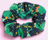 Christmas Dinosaurs Soft Cotton Scrunchie