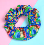 Mermaid Rainbow Scrunchie. Hair Scrunchy