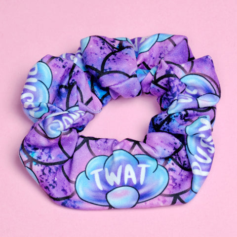 * MATURE * Mermaid Clamshell DBP Scrunchie. Mermaid Clams Hair Scrunchy