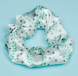 Seagull Polkadot Satin Scrunchie