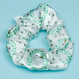 Seagull Polkadot Satin Scrunchie