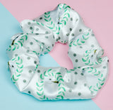 Seagull Polkadot Satin Scrunchie