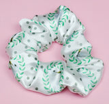 Seagull Polkadot Satin Scrunchie