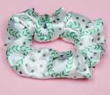 Seagull Polkadot Satin Scrunchie