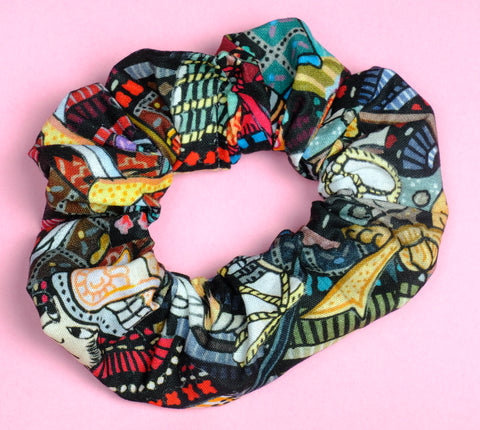 Samurai Cotton Scrunchie