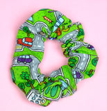 Street Playmat Cotton Scrunchie