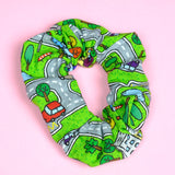 Street Playmat Cotton Scrunchie