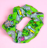 Street Playmat Cotton Scrunchie