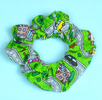 Street Playmat Cotton Scrunchie