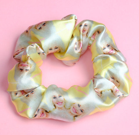 Dolly Parton Satin Scrunchie