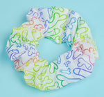 * MATURE*  little Johnny Rainbow Gay Pride Cotton Scrunchie. Penis Hair Scrunchy