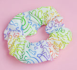 * MATURE*  little Johnny Rainbow Gay Pride Cotton Scrunchie. Penis Hair Scrunchy