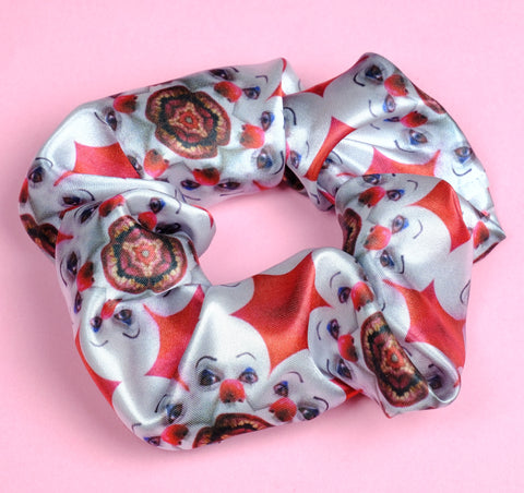 Pennywise IT the Clown Satin Scrunchie