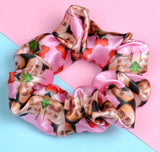 Nicolas Cage Satin Scrunchie