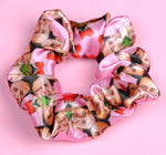 Nicolas Cage Satin Scrunchie