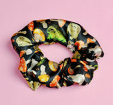 Rain Frog Toadstool Scrunchie Satin Scrunchie