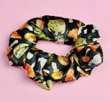 Rain Frog Toadstool Scrunchie Satin Scrunchie