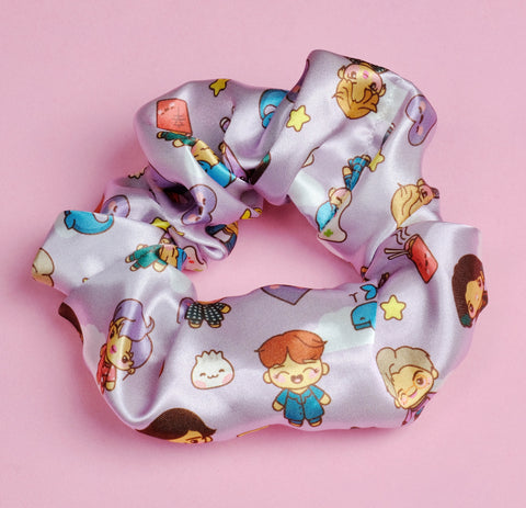 BTS Slumber Party Satin Scrunchie