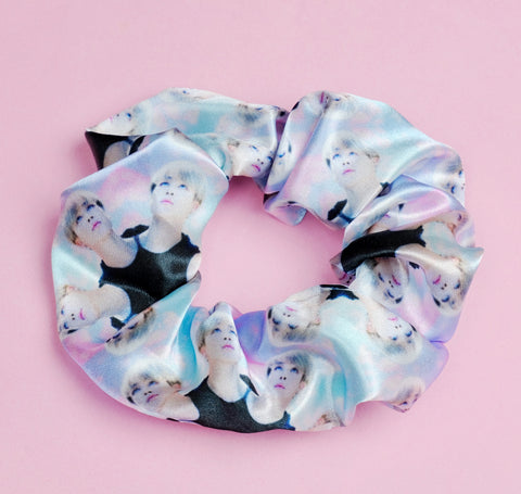 Jimin BTS Pastel Satin Scrunchie