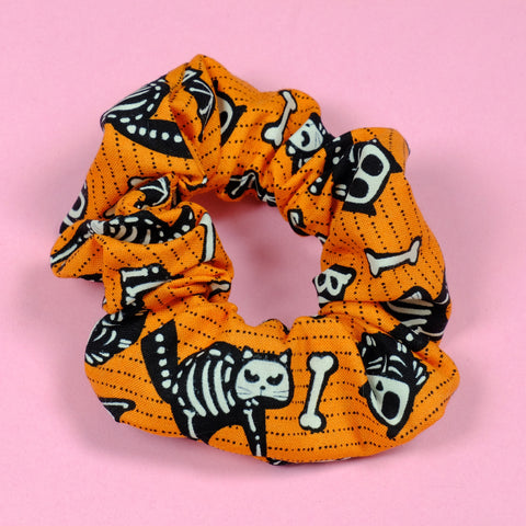 Glow in the Dark Halloween Cuties Cotton Scrunchie