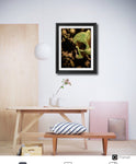 Orcus Skull and Bones Mounted Photo Print Photography Print.