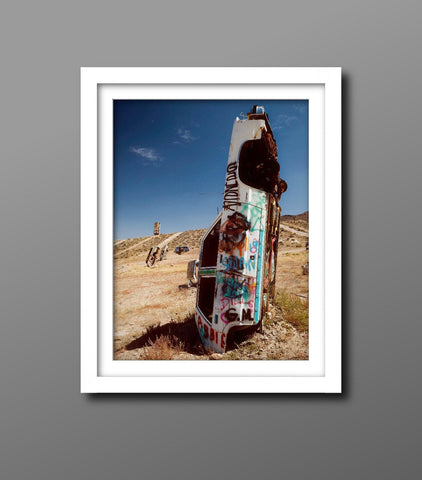 Car Forest Mounted Photography Print