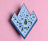 SkiFree Glitter Enamel Pin. Limited Edition!