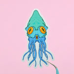 Squid Sea Monster Transparent Vinyl Sticker Decal