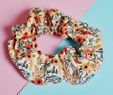 Zero F*cks Given Soft Sweary Cotton Scrunchie