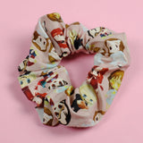 Horror movie Creepers Scrunchie. Pink or Grey.