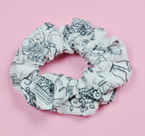 Spooky Mansion Apparitions Cotton Scrunchie