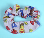 Mermaid Cat Cotton Scrunchie