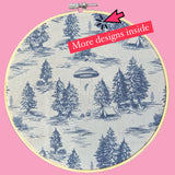 Toile de Jouy Pin / Memo Hoop Displays