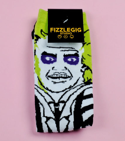 Beetlejuice Character Socks