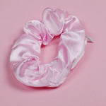 Hidden Zipper Satin Scrunchie