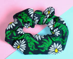 Zombie Daisy Garden Cotton Scrunchie