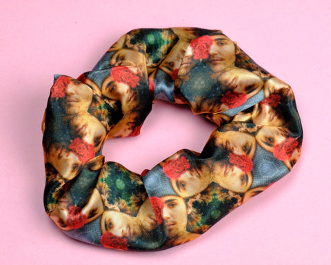 Justin Bieber Rose Satin Scrunchie 🌹