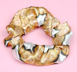 Screaming Nic Cage Satin Scrunchie