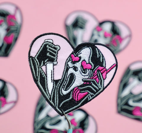 Ghost Face Love Iron On Patch