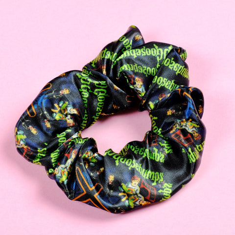 Goose Bumps Satin Scrunchie