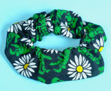 Zombie Daisy Garden Cotton Scrunchie