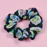 Day of the Dead Cats Cotton Scrunchie