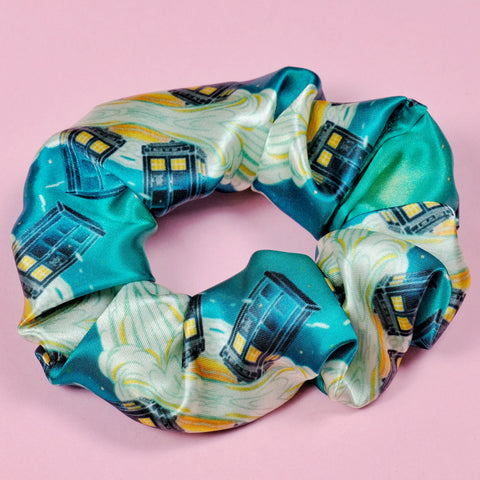 Time Travel in the Clouds Satin Scrunchie