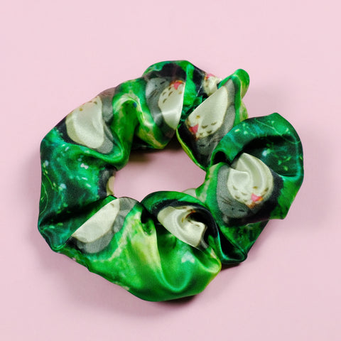 Cute Forest Spirit Satin Scrunchie