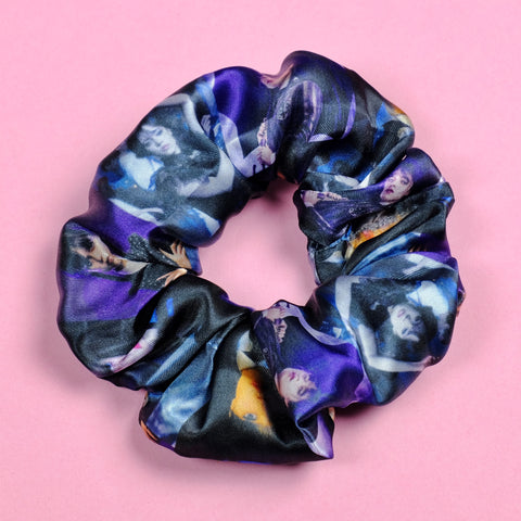 Nevermore Goth Girl Satin Scrunchie