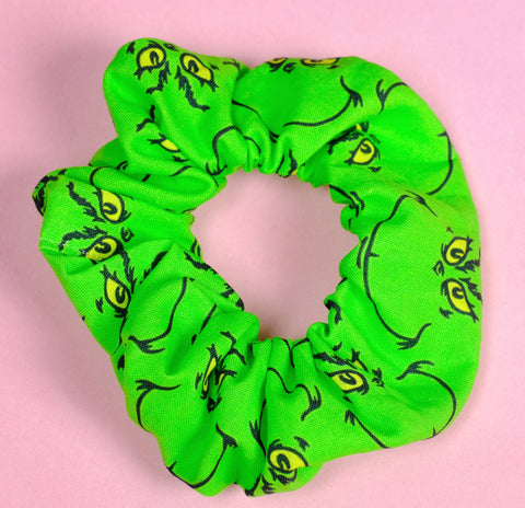 Christmas Thief Cotton Scrunchie